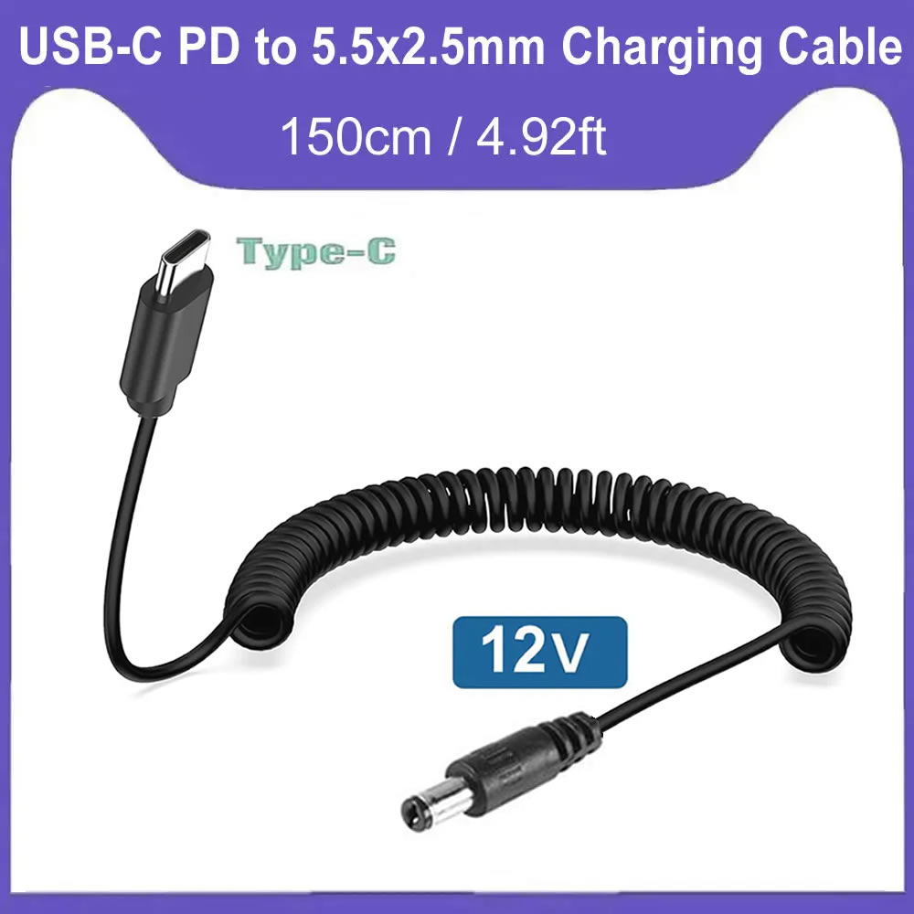 Outdoor Power Lead - USB-C zu DC 5,5mm x 2,5mm