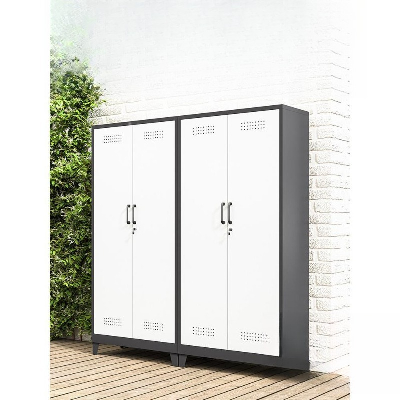 Outdoor Power Mop - Stahlschrank für den Außenbereich, Balkonschrank, Reinigungsschrank,