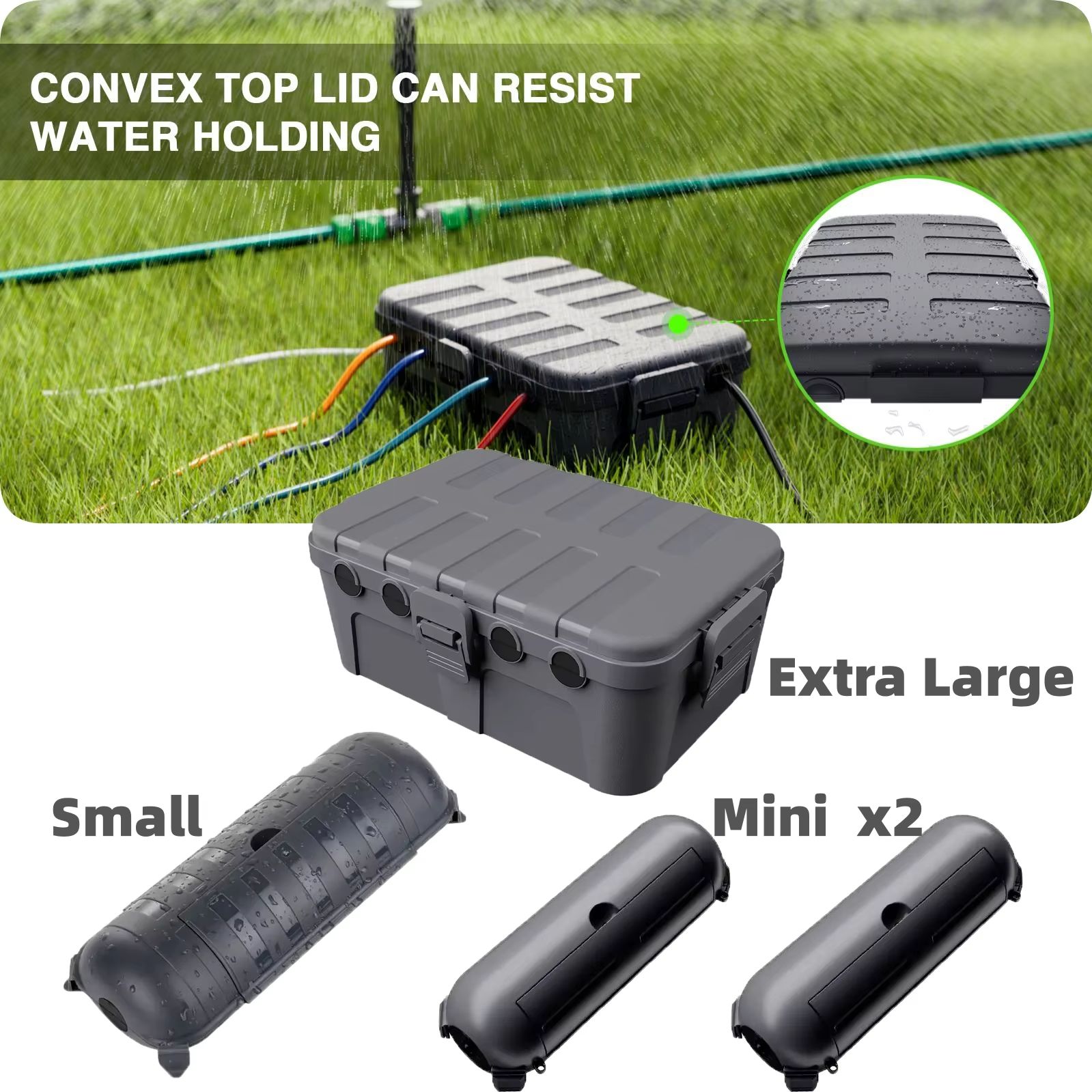 Outdoor Power Strip Weatherproof - Große Wetterfeste Outdoor-Elektrobox-Kabelabdeckungen zum Schutz von
