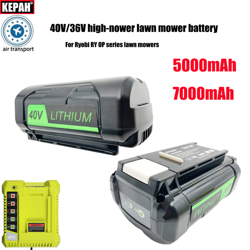 Electric Chainsaw Battery - 40V 36V 5AH 7AH Hochleistungs-Lithiumbatterie, Ryobi