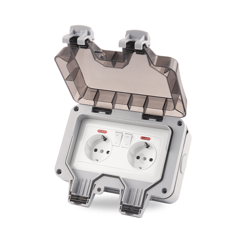 Outdoor Power Outlet Waterproof - IP66 EU Deutschland Standard Wasserdichte Outdoor