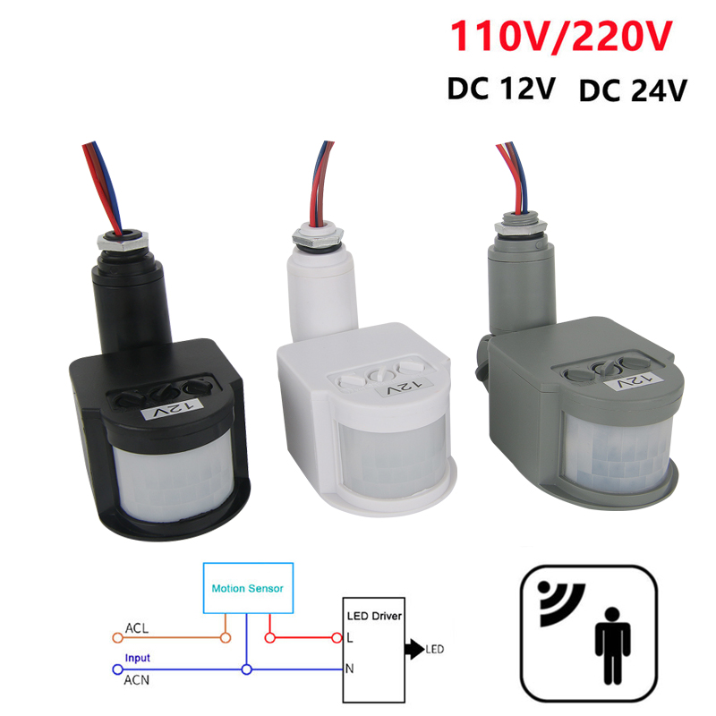 Power Switch Outdoor - 12V Motion Sensor 220V/110V PIR Bewegung