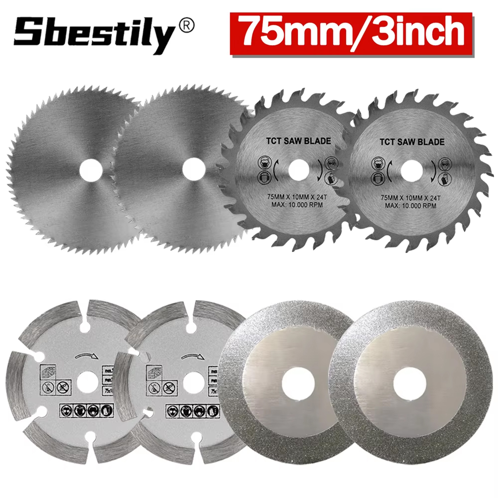 Stump Grinder Attachment - 4/8 stücke 75mm 3 