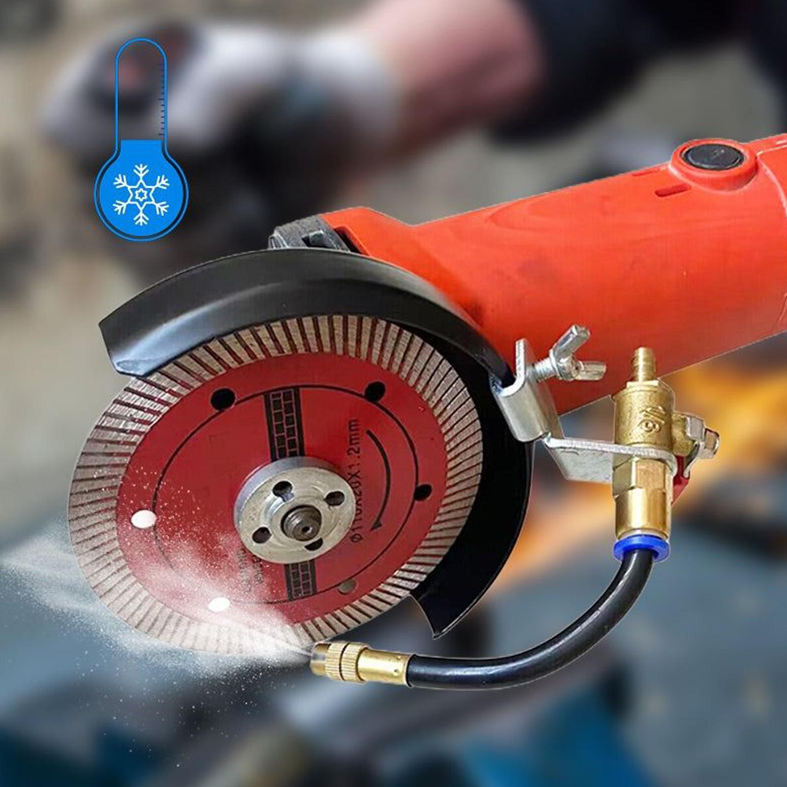 Stump Grinder Attachment - Wassersprühaufsatz, flexibel, verbessert den Schneideeffekt, Winkelschleifer-Nebelwassersprüher