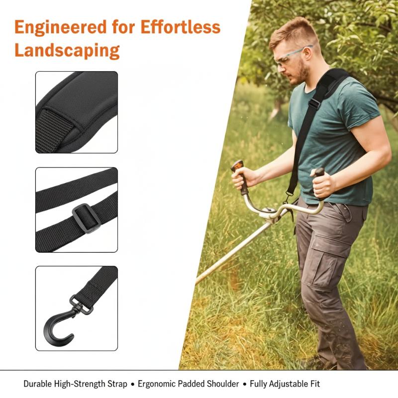 Brush Cutter Strap - Multifunktionaler Verstellbarer Freischneider-Schultergurt Rasenmäher-Rucksackgurt für Gartenpflege