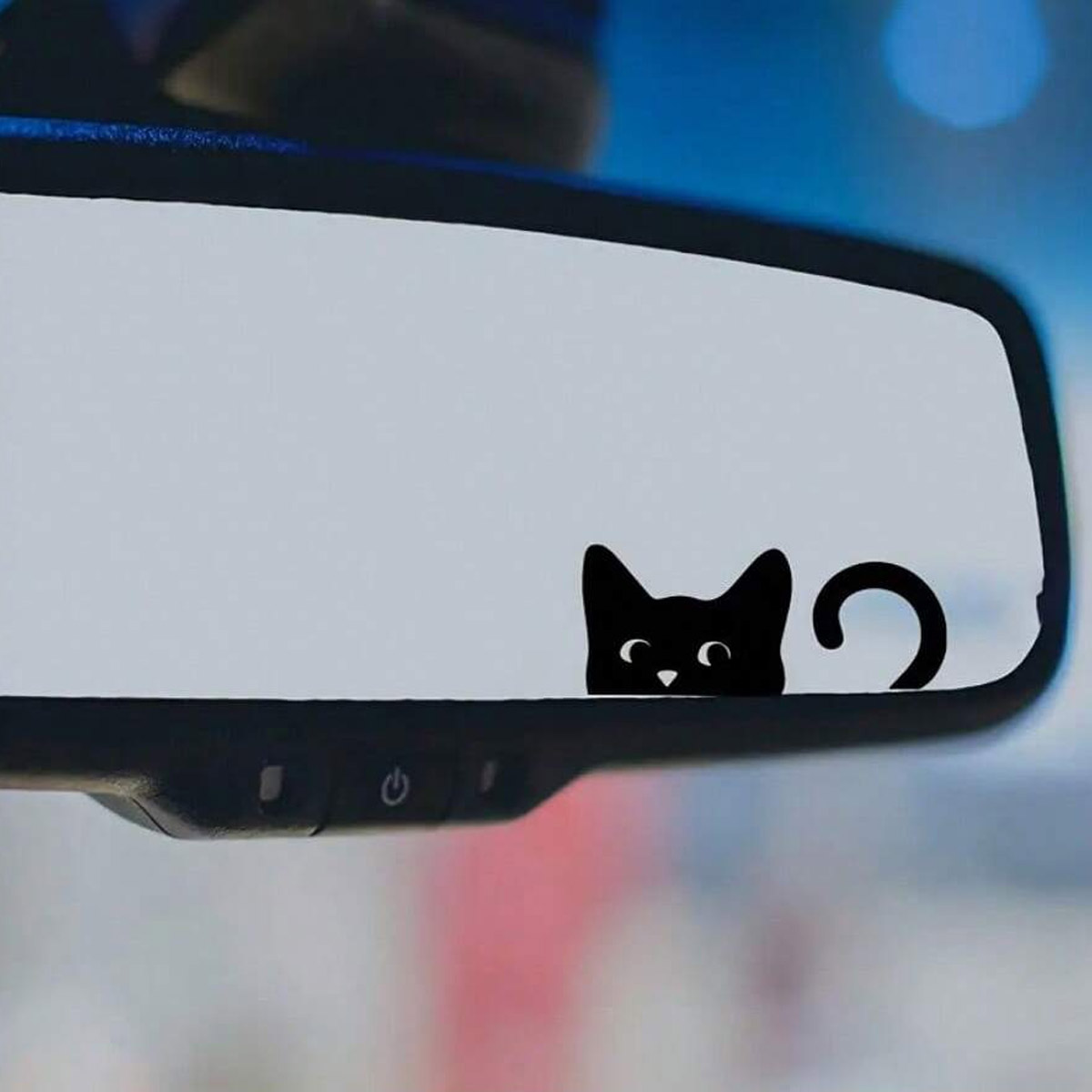 Outdoor Power Point - Katzenaufkleber, Mini-Katzen, Peep-Katzen, Spiegelaufkleber, Autoaufkleber, Vinylaufkleber