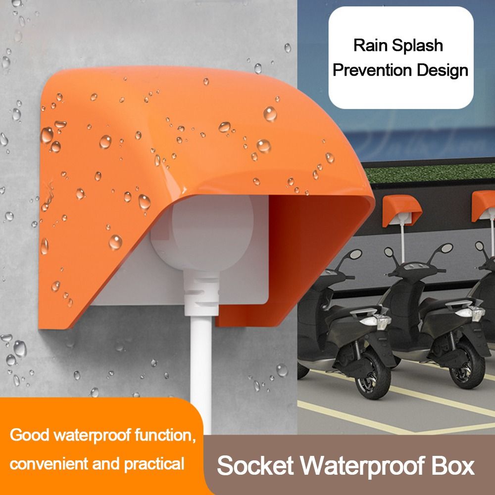 Outdoor Power Outlet Waterproof - 86er-Typ Schalter-Schutzabdeckung, Outdoor-Steckdosen-Wasserdichte Box, Badezimmer-Steckdosen-Regenschutzabdeckung, Schutzbox