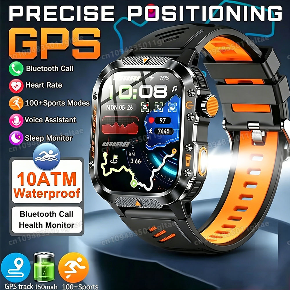 Outdoor Power Hours - 2026 Globale Wander-Smartwatch 2,01'' Bildschirm 1100mAh