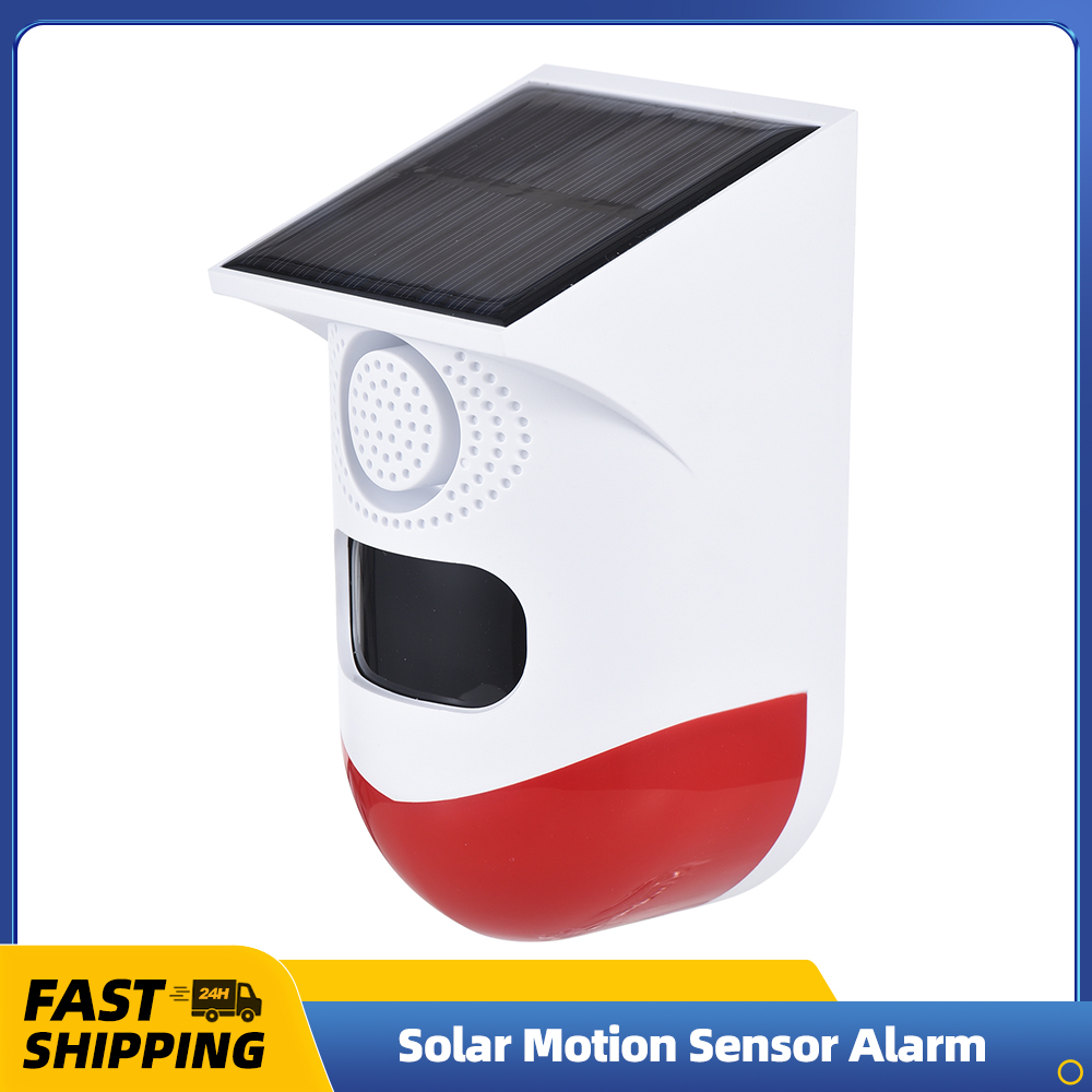 Outdoor Power Point - Solar-Bewegungsmelder-Alarm für den Außenbereich, 120 dB,