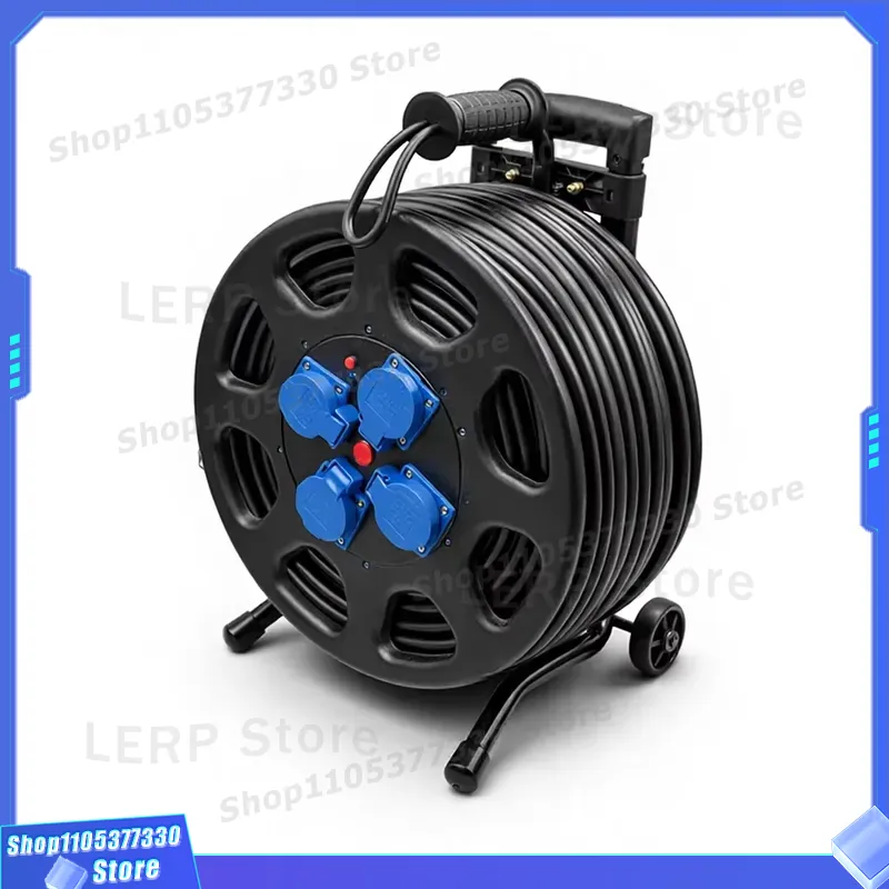 Outdoor Power Lead - 50m Hochleistungs-Verlängerungskabel 16A 250V EU-Stecker Tragbare