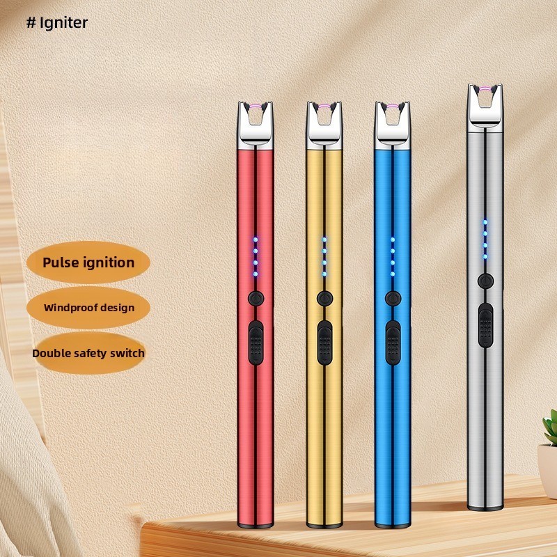 Power Switch Outdoor - 2026 Outdoor Winddichter Lichtbogen-USB-Ladefeuerzeug mit Doppelsicherheitsschalter