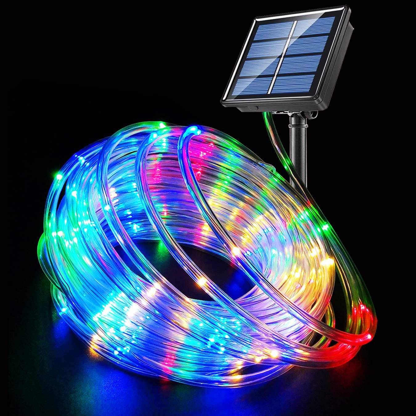 Outdoor Use Power Strip - Solarbetriebene 120 LED Regenbogen-Lichterkette 12 Meter