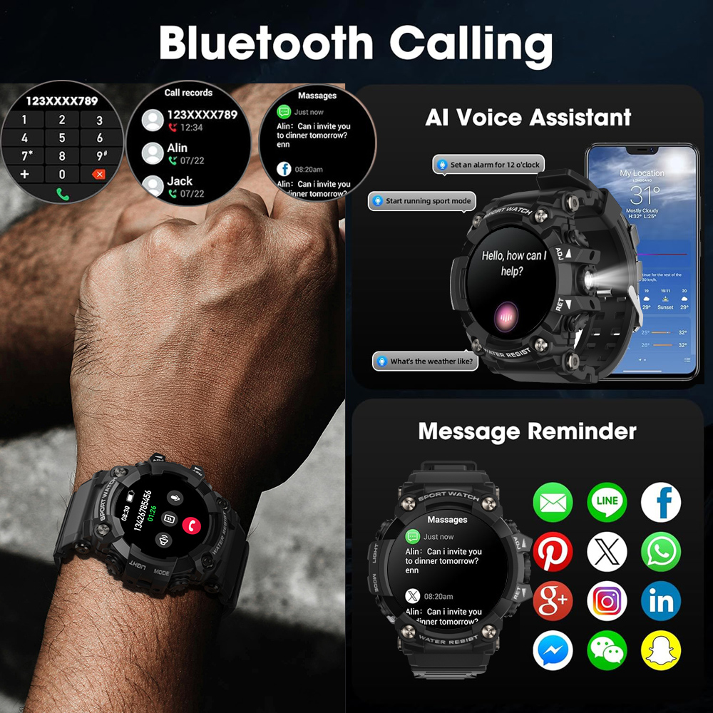 Outdoor Realtek Smartwatch mit – Outdoor Power Hours Bewertung und Preis