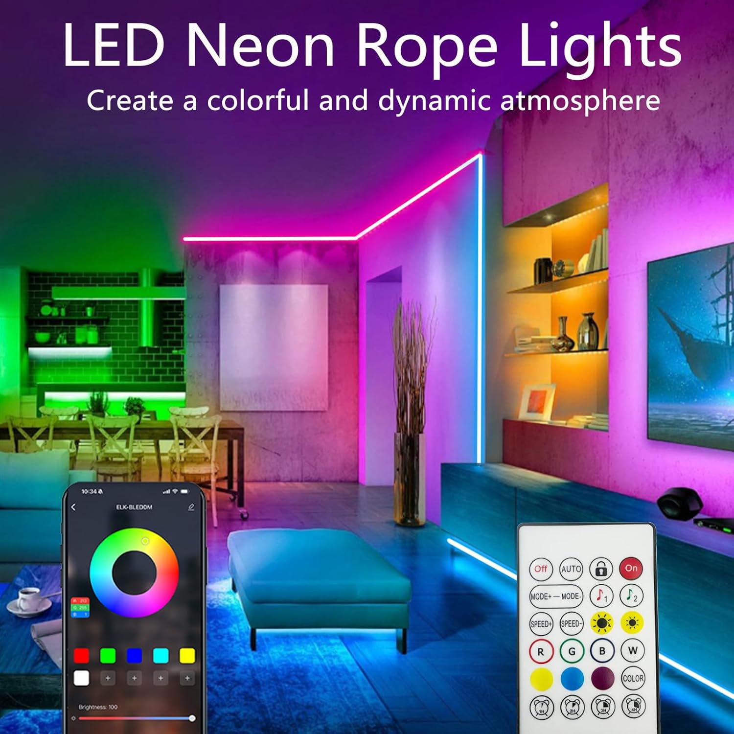 Neon-Seillichter, Flexible LED – Outdoor Power Strip Weatherproof Bewertung und Preis