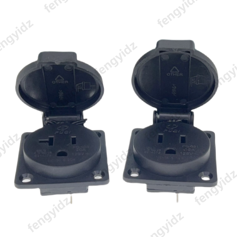 Schwarz 125V 15A 20A IP44 CE A – Outdoor Power Outlet Waterproof Bewertung und Preis