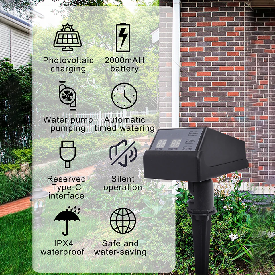 Neuer Solarbetriebener Bewässe – Outdoor Power With Timer Bewertung und Preis