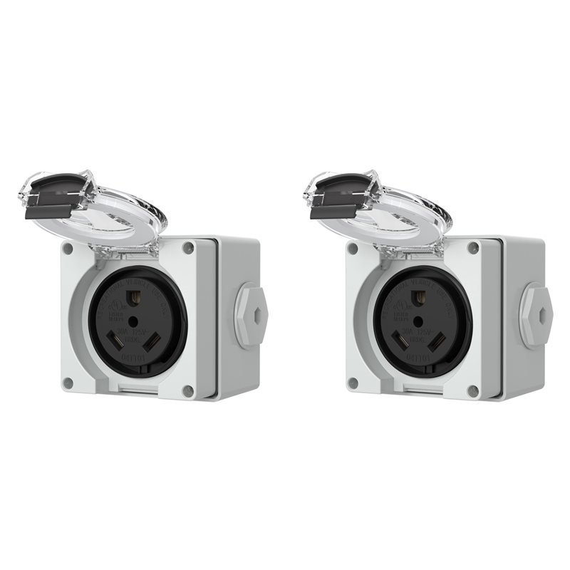2X 30-Ampere-Steckdosenbox, 12 – Outdoor Power Receptacle Bewertung und Preis