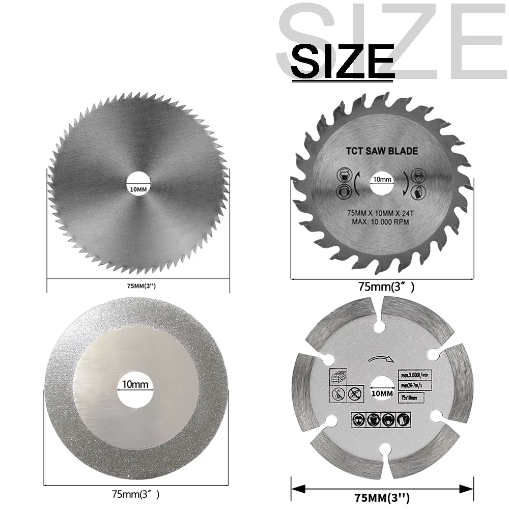 4/8 stücke 75mm 3 