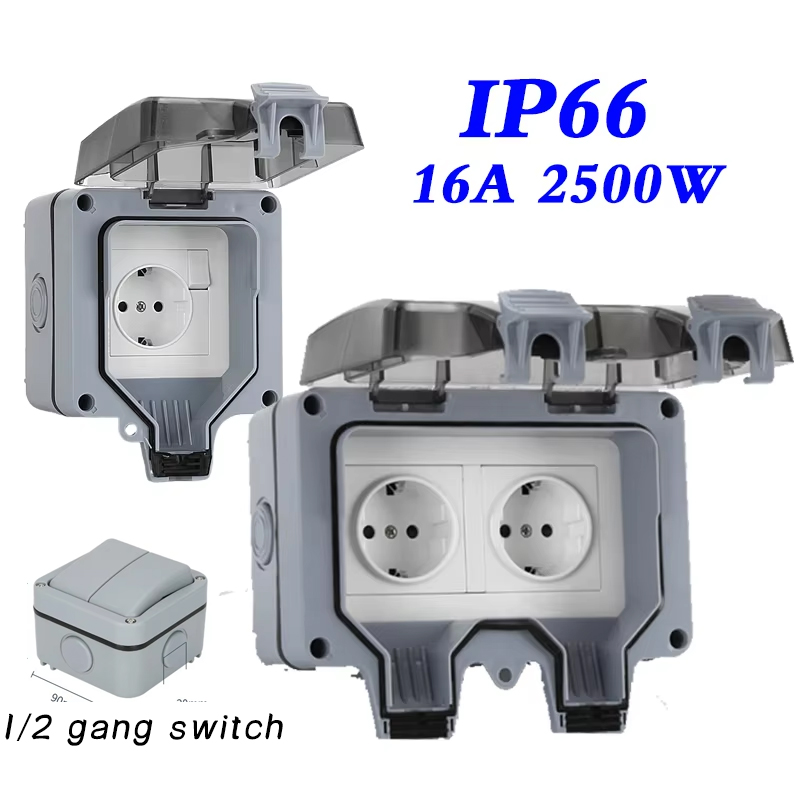 EU KR Wasserdichte Steckdosen  – Outdoor Power Outlet Waterproof Bewertung und Preis