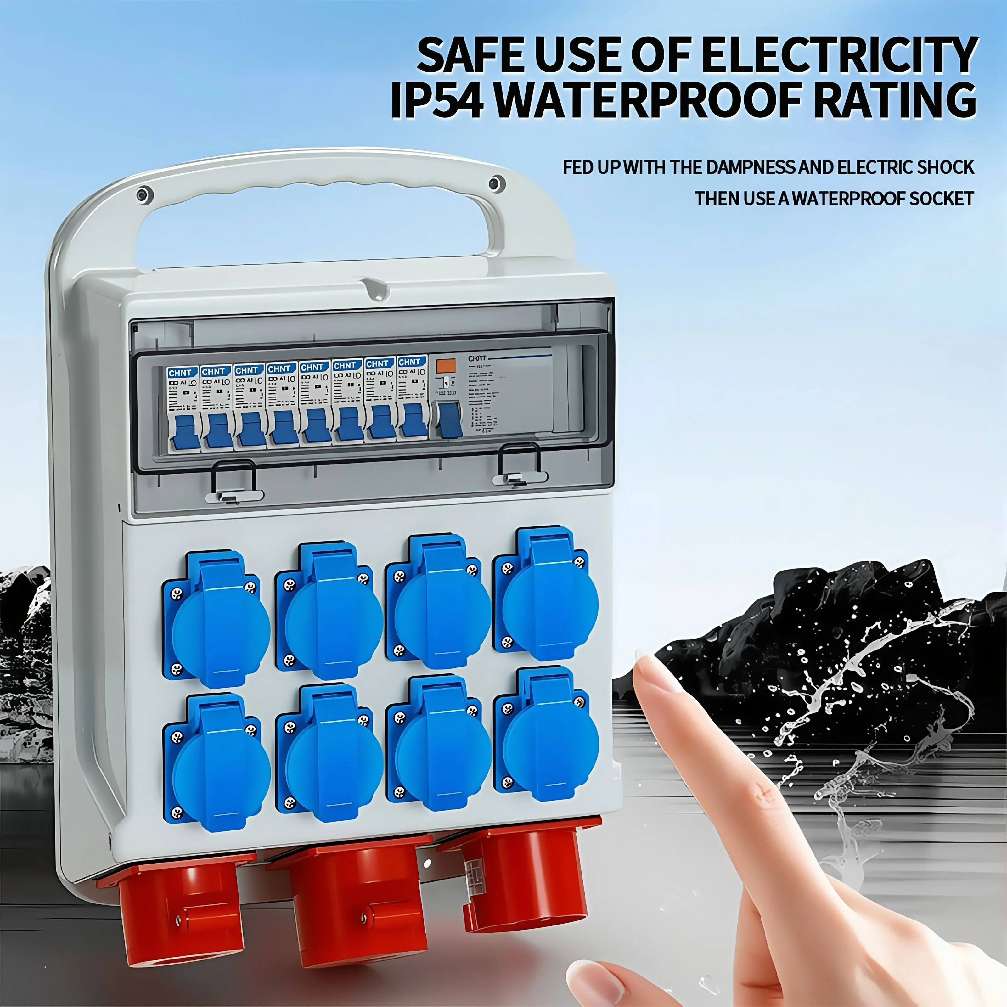 IP54 16A Wasserdichte Industri – Outdoor Power Outlet Waterproof Bewertung und Preis