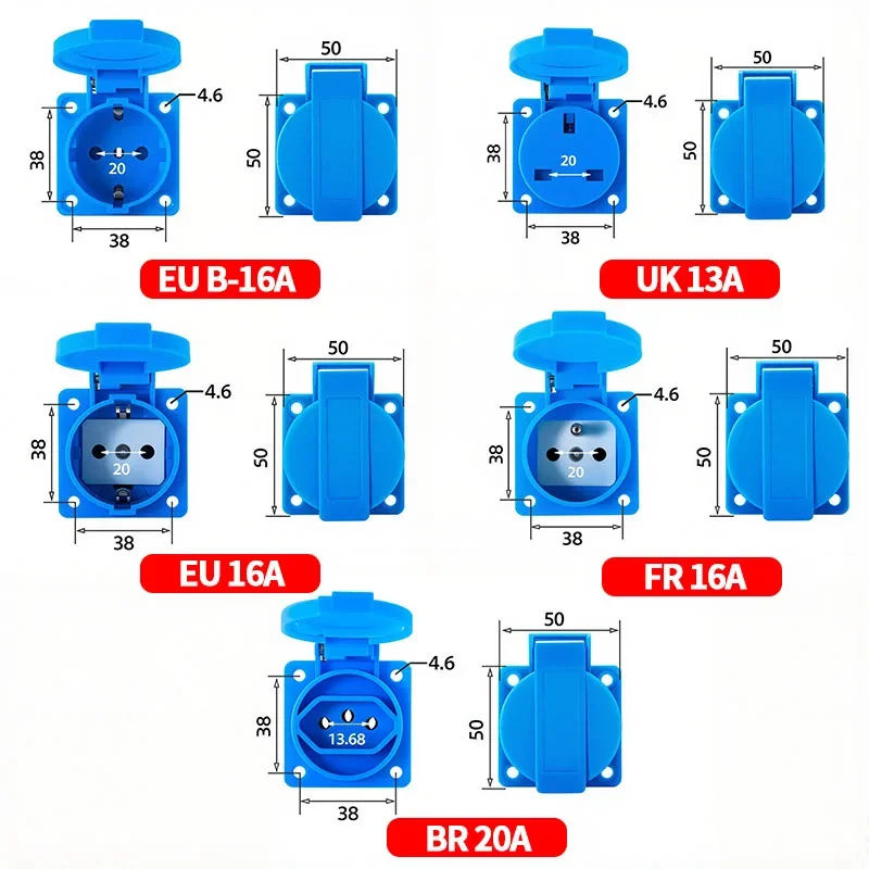 IP54 16A Wasserdichte Industri – Outdoor Power Outlet Waterproof Bewertung und Preis