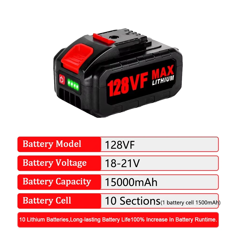 18V 21V 128VF 98VF Wiederaufla – Electric Chainsaw Battery Bewertung und Preis