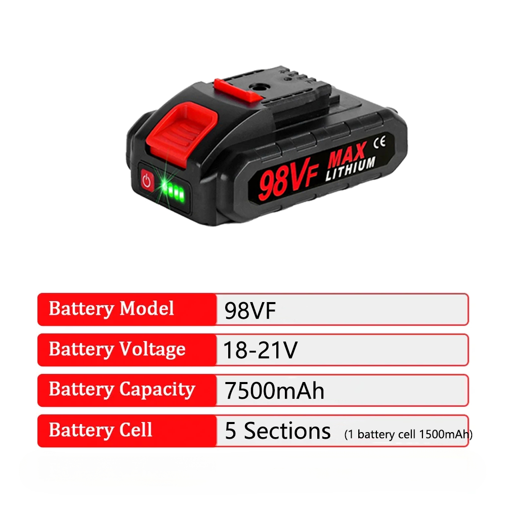 18V 21V 128VF 98VF Wiederaufla – Electric Chainsaw Battery Bewertung und Preis