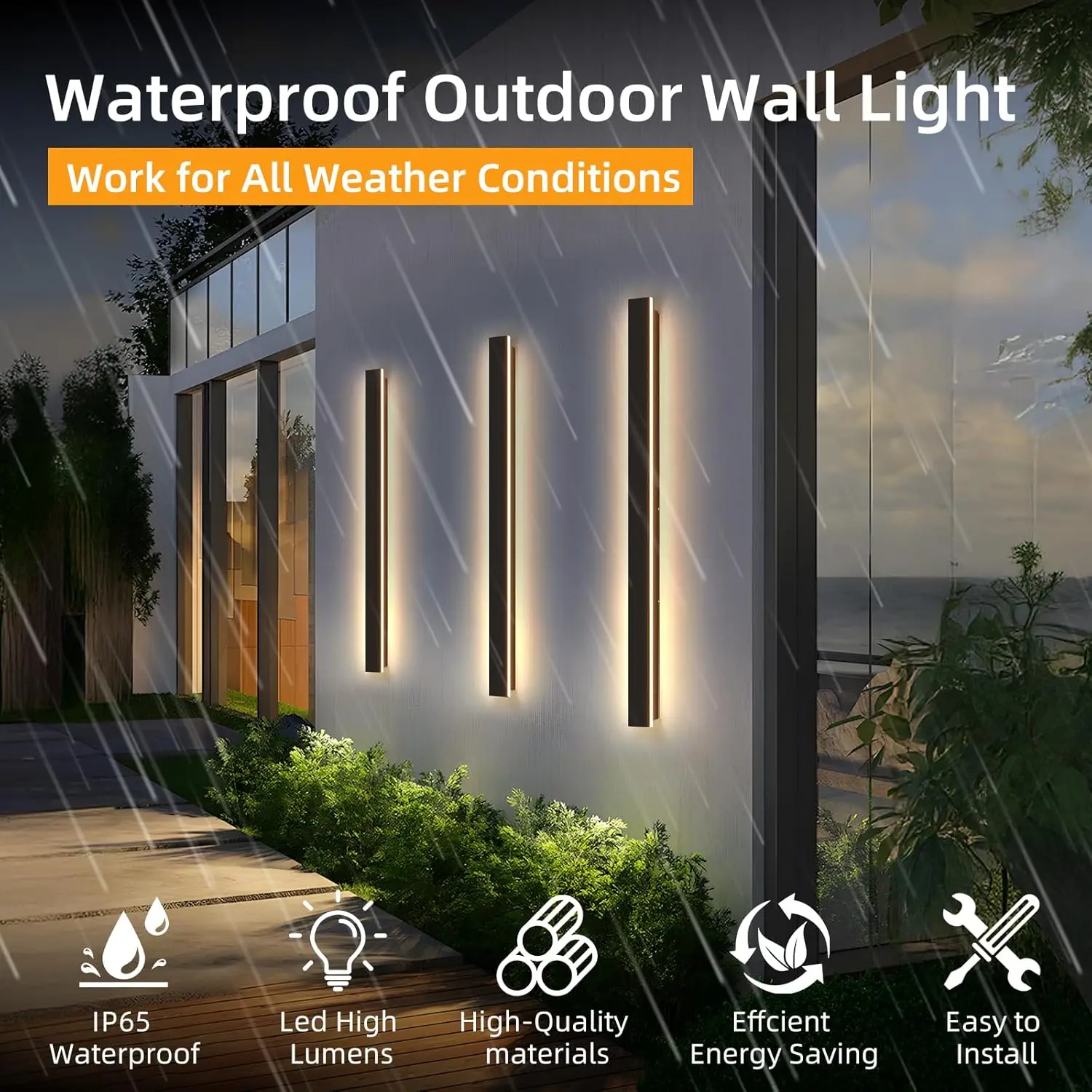 Lineare Außenwand-IP65-wasserd – Outdoor Power Strip Weatherproof Bewertung und Preis