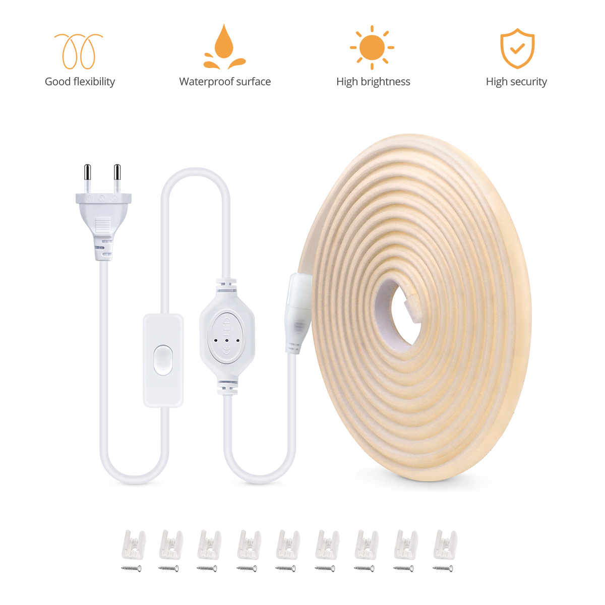 110V 220V COB LED Streifen Auß – Outdoor Power Strip Weatherproof Bewertung und Preis