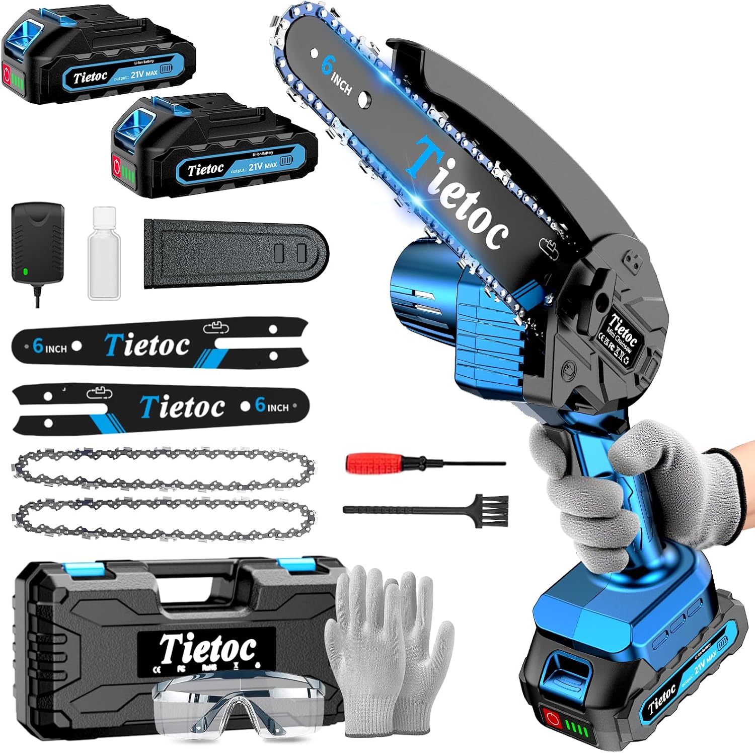 Mini-Kettensäge, 6 Zoll Akku-K – Electric Chainsaw Battery Bewertung und Preis