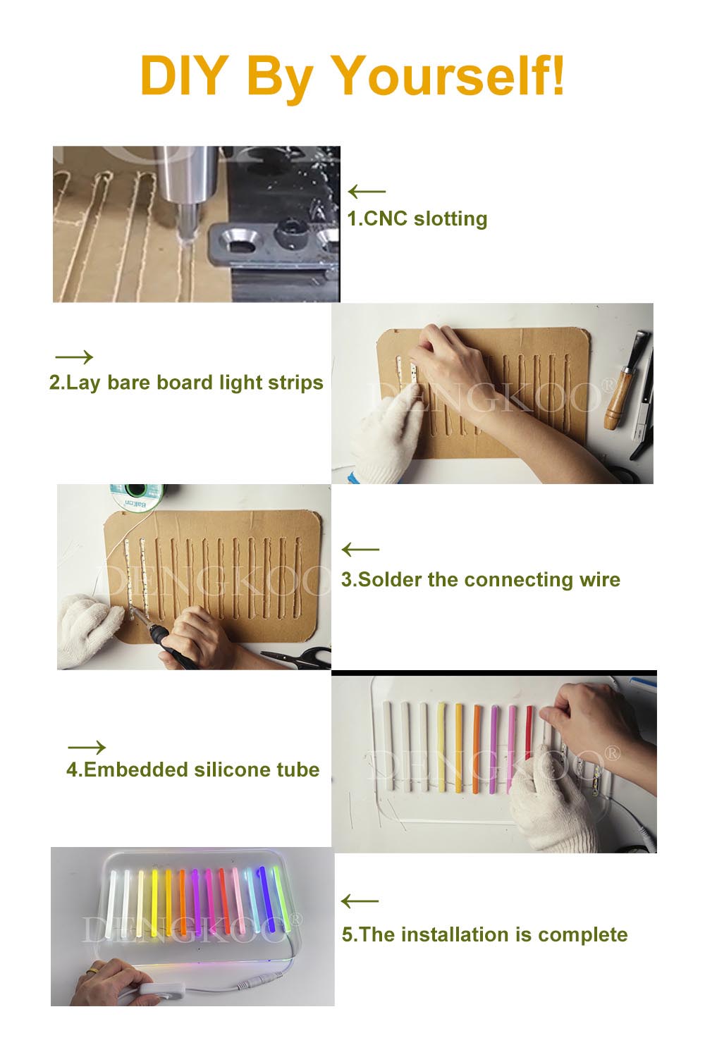 6mm separate Silikon Neon LED  – Outdoor Power Strip Weatherproof Bewertung und Preis